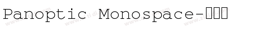Panoptic Monospace字体转换